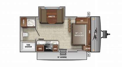 2023 JAYCO JAY FLIGHT 183RB, , floor-plans-day image number 0